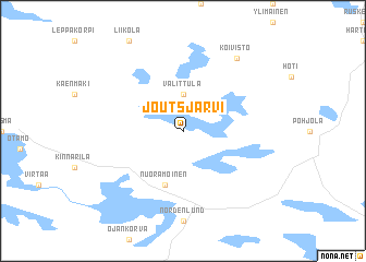 map of Joutsjärvi