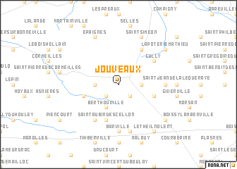 map of Jouveaux