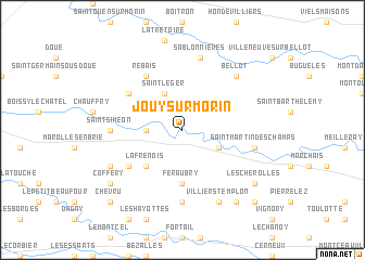 map of Jouy-sur-Morin