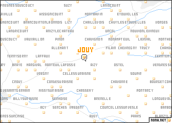 map of Jouy