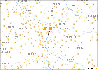 map of Jovac