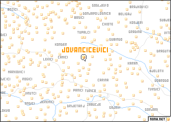 map of Jovančićevići