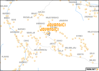 map of Jovandići