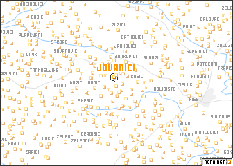 map of Jovanići