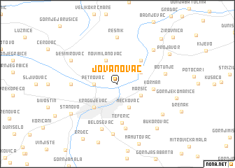 map of Jovanovac