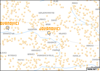 map of Jovanovići