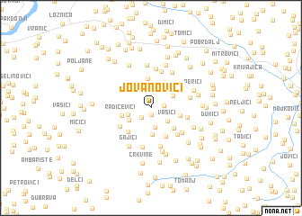 map of Jovanovići