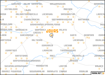 map of Jovas