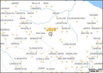 map of Jova