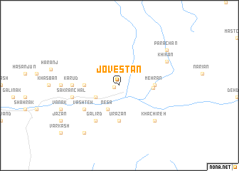 map of Jovestān