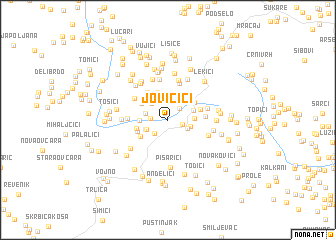 map of Jovičići