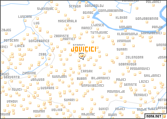 map of Jovičići