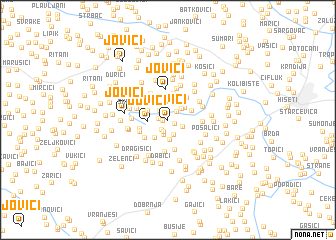 map of Jovići