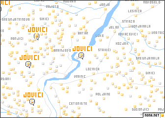 map of Jovići