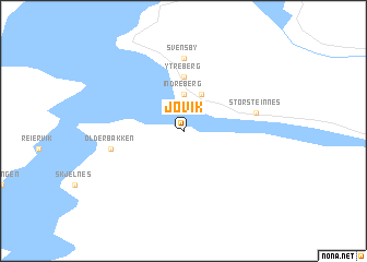 map of Jøvik