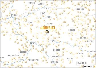 map of Jovišići