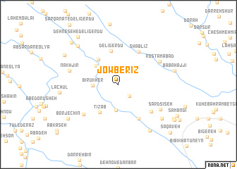map of Jowberīz