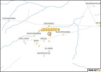map of Jowdāneh