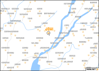 map of Jowi