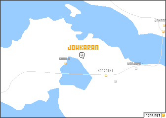 map of Jow Kārān
