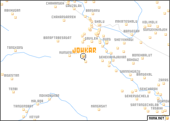 map of Jowkār