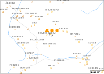 map of Jowkār