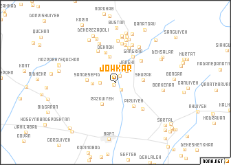 map of Jowkār