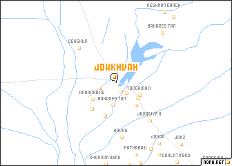 map of Jow Khvāh