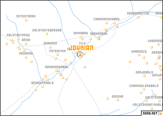 map of Jowmīān