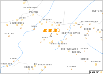 map of Jowrūnj