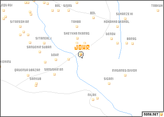 map of Jowr