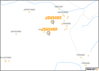 map of Jowshān