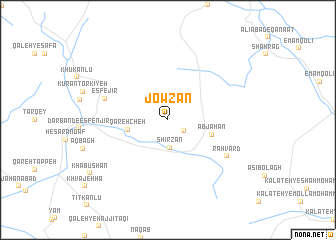 map of Jowzān