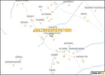 map of Jowzardān-e Meyānī