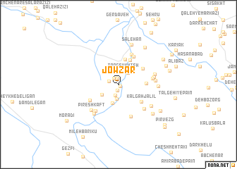 map of Jowzār