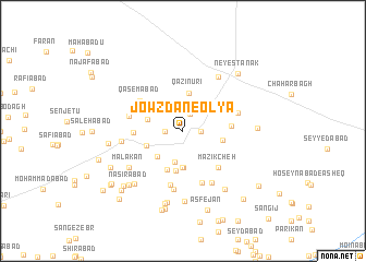 map of Jowzdān-e ‘Olyā