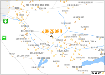 map of Jowzedān