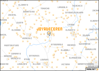 map of Joya de Cerén