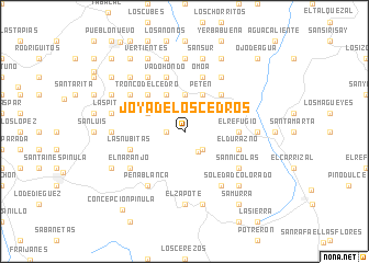 map of Joya de Los Cedros