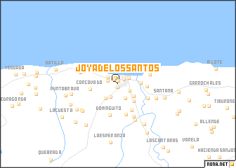 map of Joya de los Santos