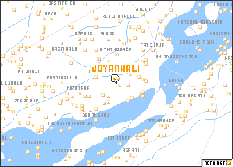 map of Joyānwāli