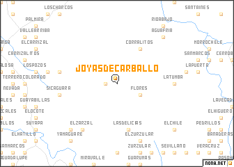 map of Joyas de Carballo