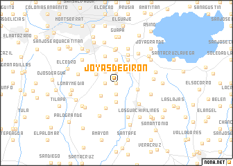 map of Joyas de Girón