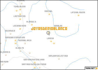 map of Joyas de Río Blanco