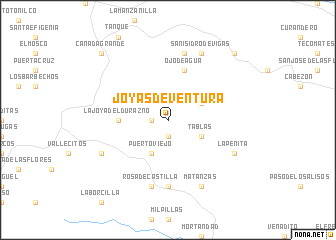 map of Joyas de Ventura