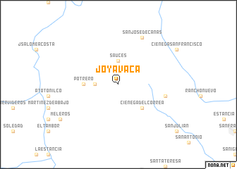 map of Joya Vaca