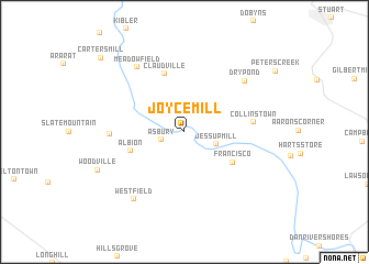 map of Joyce Mill