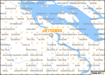 map of Joynābād