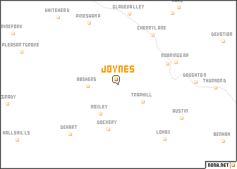 map of Joynes