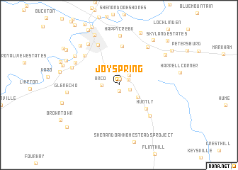 map of Joy Spring